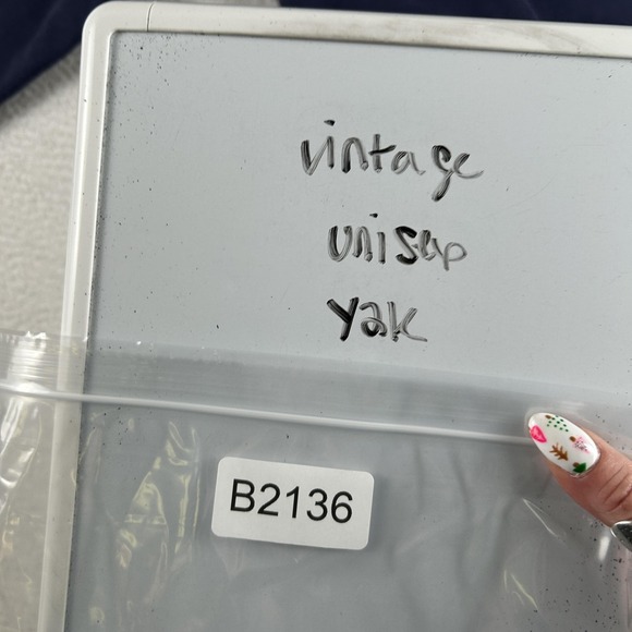 Vintage Old Navy Sweatshirt Mens Large Navy Blue Fleece Crewneck 90s Logo Y2K - Picture 13 of 13